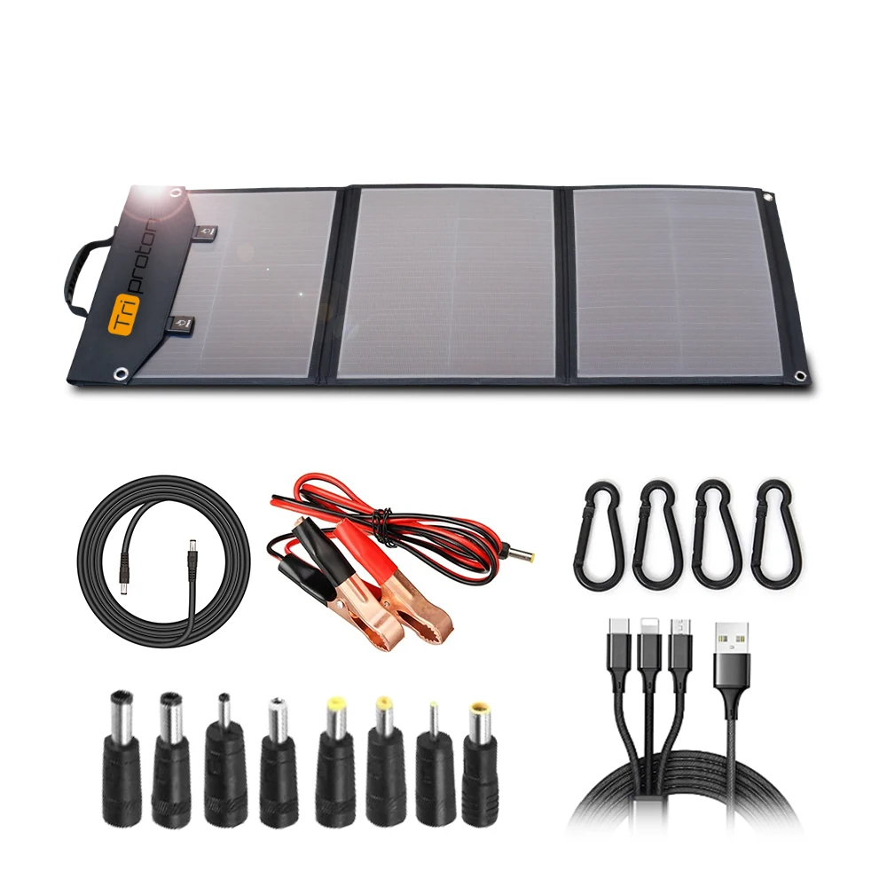 Triproton 105W Caricabatteria Monocristallino Sunpower Pannello Solare Portatile Per Camper Campeggio