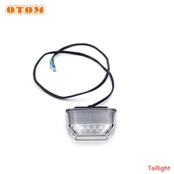 Enhanced Motorcycle Rear Fender LED Taillight with License Plate Bracket (Tail Light)