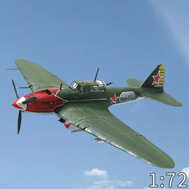 

1/72 Scale Model Soviet Russia Ilyushin Shturmovik II IL 2 Aircraft Airplane Fighter Toys For Display Collection Gifts Fans