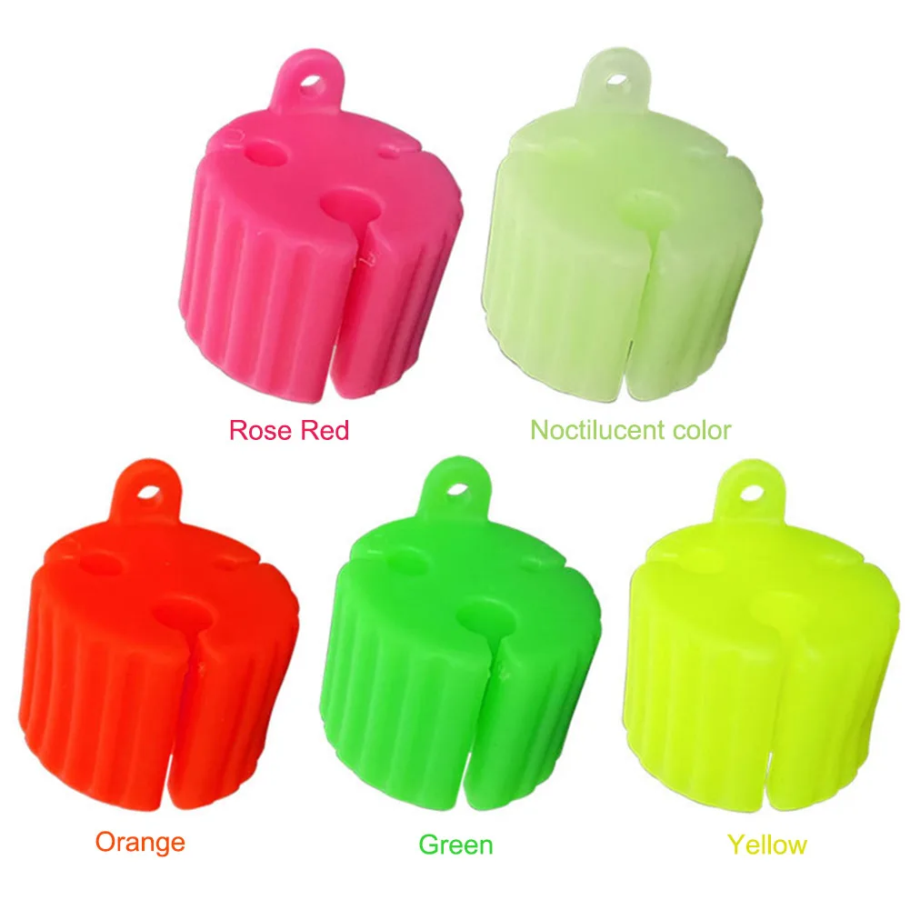 Fishing Rod Fixed Ball Anti-Collision Fastener Binding Clip Portable Silicone for Fishing Rod Accessories