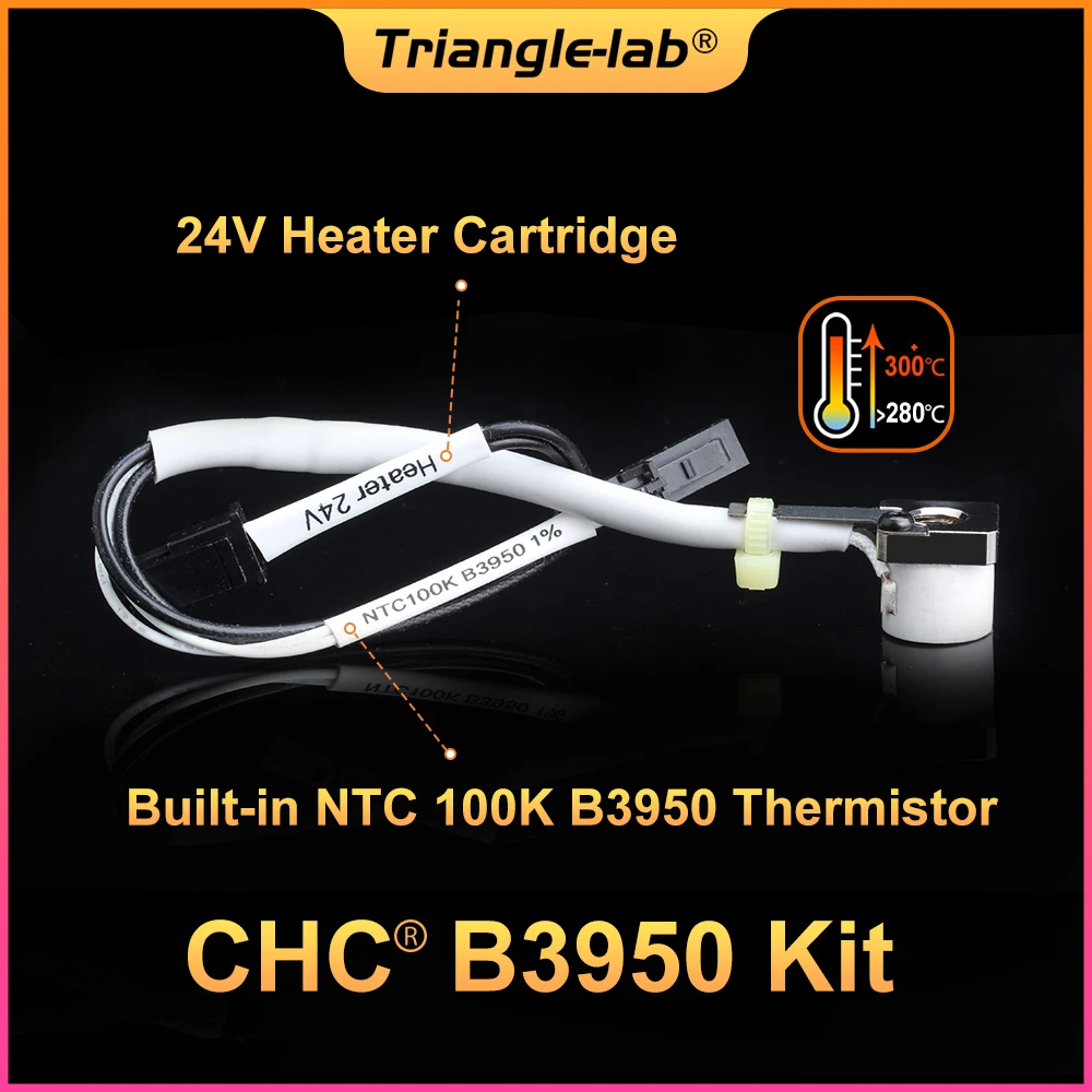 Trianglelab Chc Kit Built-in Ntc 100k B3950 Termistor ou Ender v6 Hotend Cr10 Cr10 Cr6 se Impressora 3d Hotend r - Imagem 3