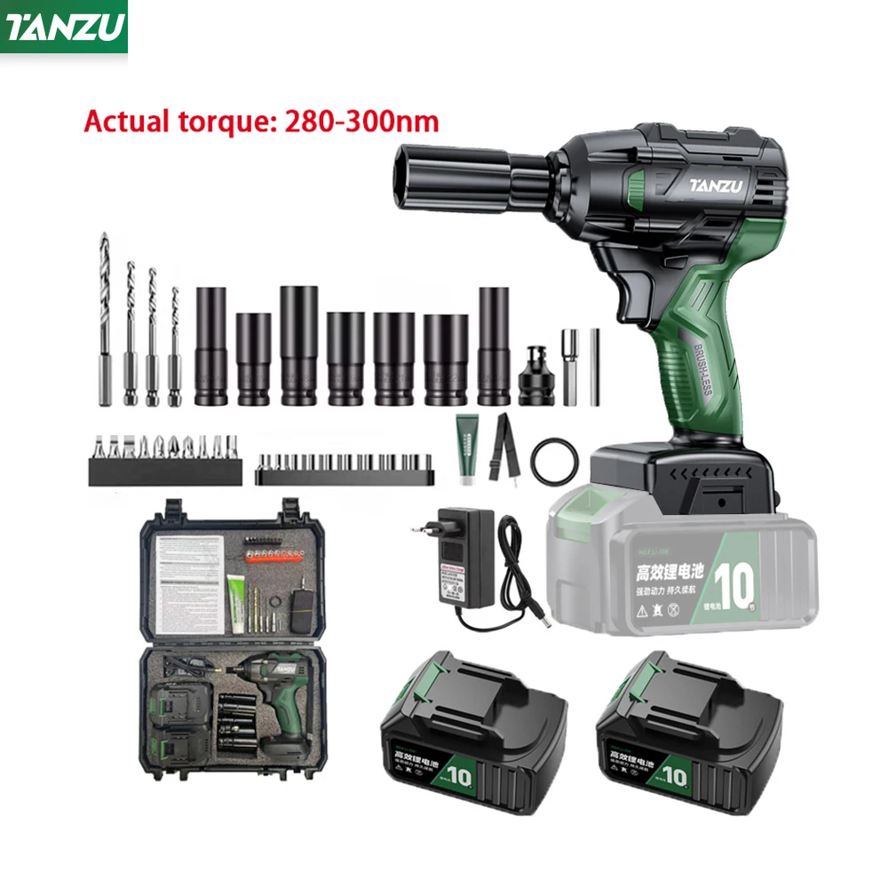21V Brushless Electric Impact Wrench True Cordless