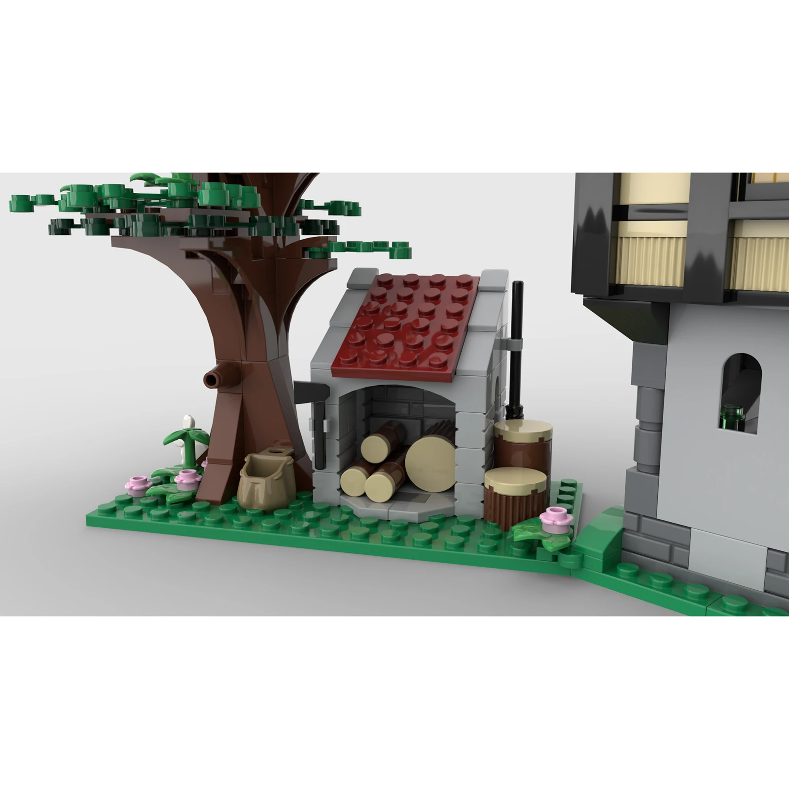 Série da cidade moinho de vento medieval fazenda casa torre construção  blocos tijolos brinquedo para crianças presentes de aniversário natal -  AliExpress