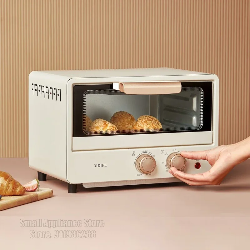 OIDIRE 12L Electric Oven Bread Toaster Pizza Cake Cookies Maker Dessert Baking Tool Breakfast Machine BBQ Roaster 60min Timing