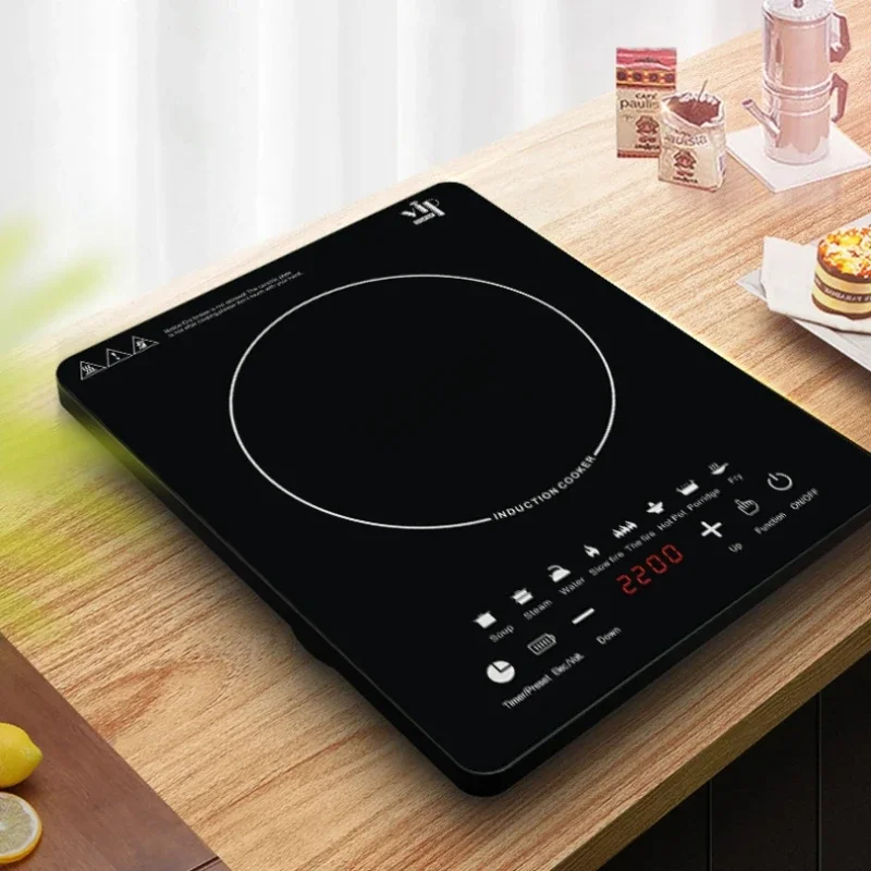 UK 220V Induction Cooktop 2200W Portable Induction Burner Home Smart Kitchen Touch Panel Countertop Burner, Cooker