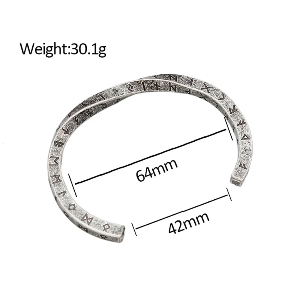 Black Stainless Steel Viking Rune Bracelets For Men Vintage Nordic Bracelet Fashion Biker Amulet Jewelry Gifts