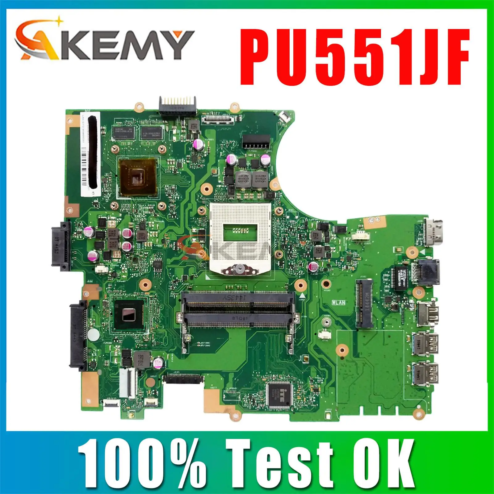 

PU551J motherboard fit For Asus PU551JF PU551JD PU551JA PU551J PU551 laptop motherboard original mainboard Test notebook