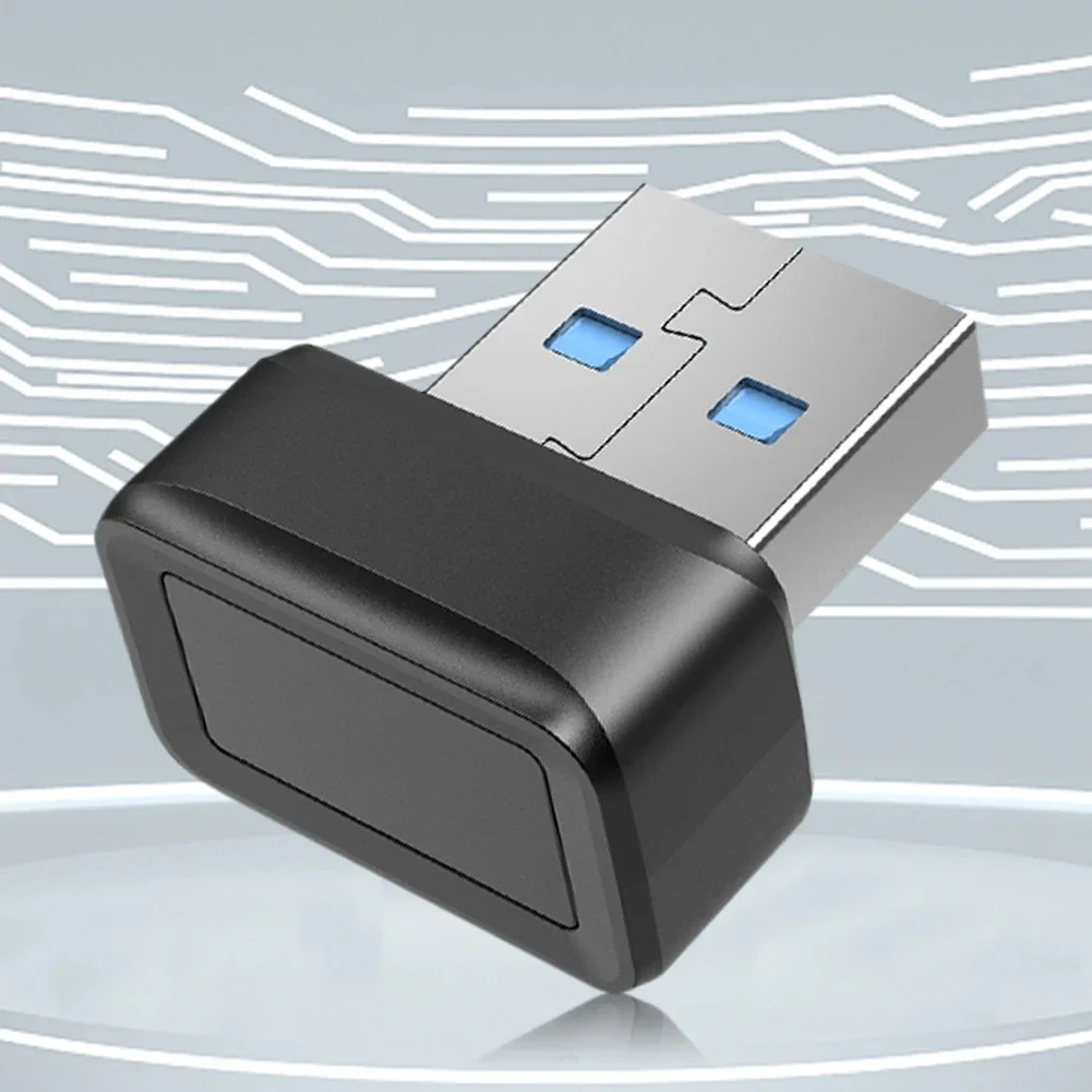 USB Fingerprint Key Reader For Windows 7/8/10/11 Hello FIDO U2F PortableAnti-Spoofing Biometric Mini Security Key Dongle for PC 2
