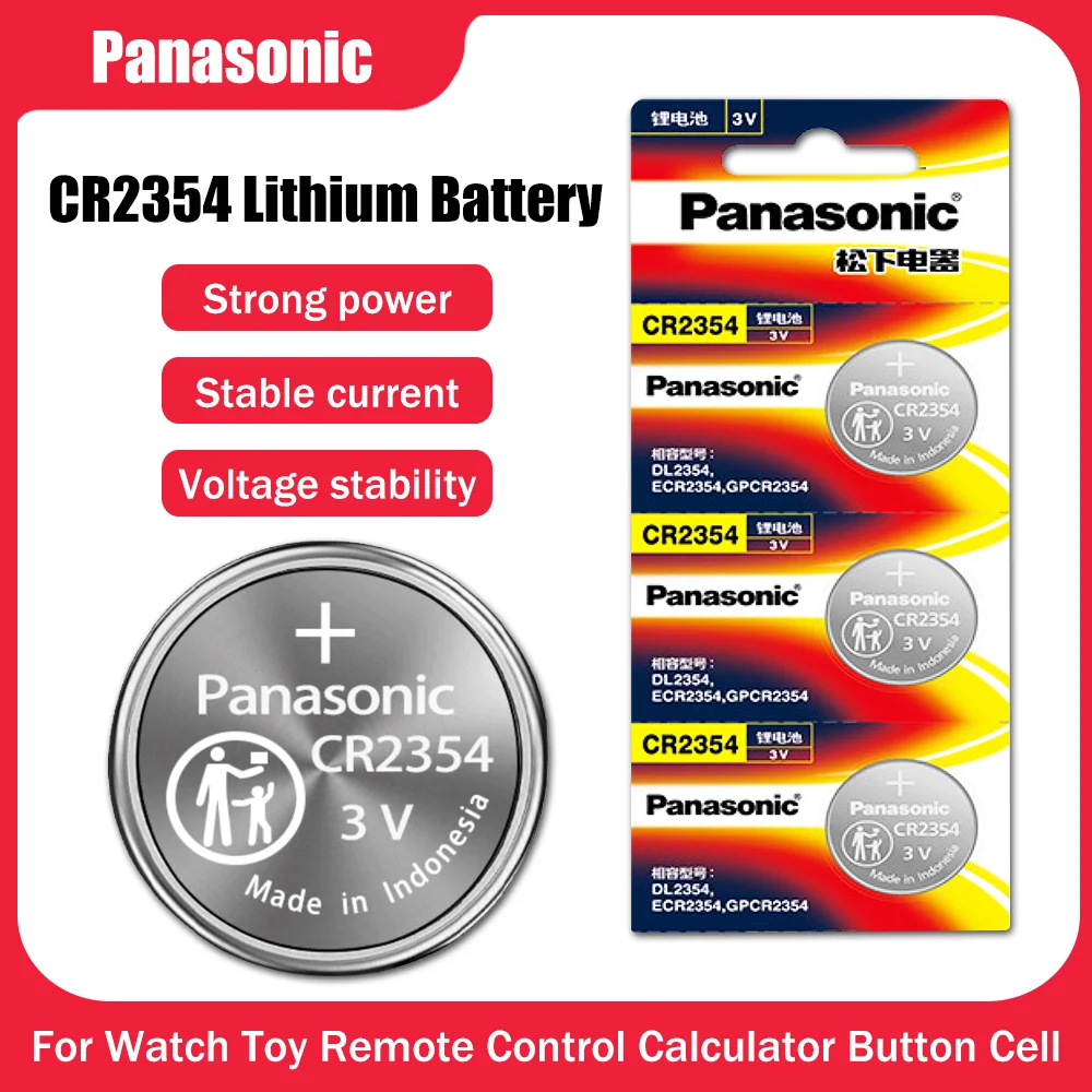 파나소닉 오리지널 CR2354 3V 리튬 이온 배터리, 시계 저울 장난감 컴퓨터 DL2354 ECR2354 GPCR2354 CR