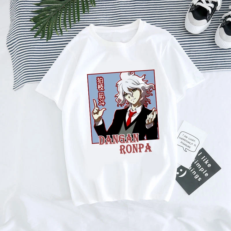 Danganronpa T  ϼ Ouma Kokichi ׷ Ƽ / Kawaii Nagito Komaeda Summer Tops Anime ϶ Ƽ Femlae