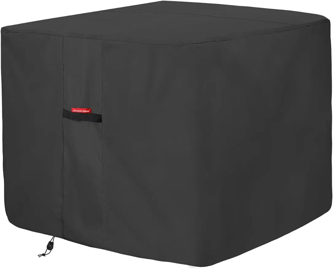 

600D Waterproof Air Conditioner Covers for Outside Units Square AC Cover Black 30 x 30 x 32 inch Made of 600D Polyester fabric