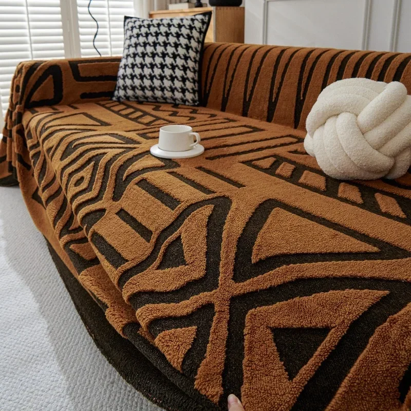 Nordic Tassel Throw Blanket Full Four Season Cotton Sofa Cover Towel Dust Anti-cat Scratch Protection Covers Sofa Blanket Carpet 5