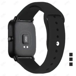 Silicone Sport Watchband - Premium Adjustable Bracelet Strap, 20mm & 22mm - 22mm watch strap (Black - 2)