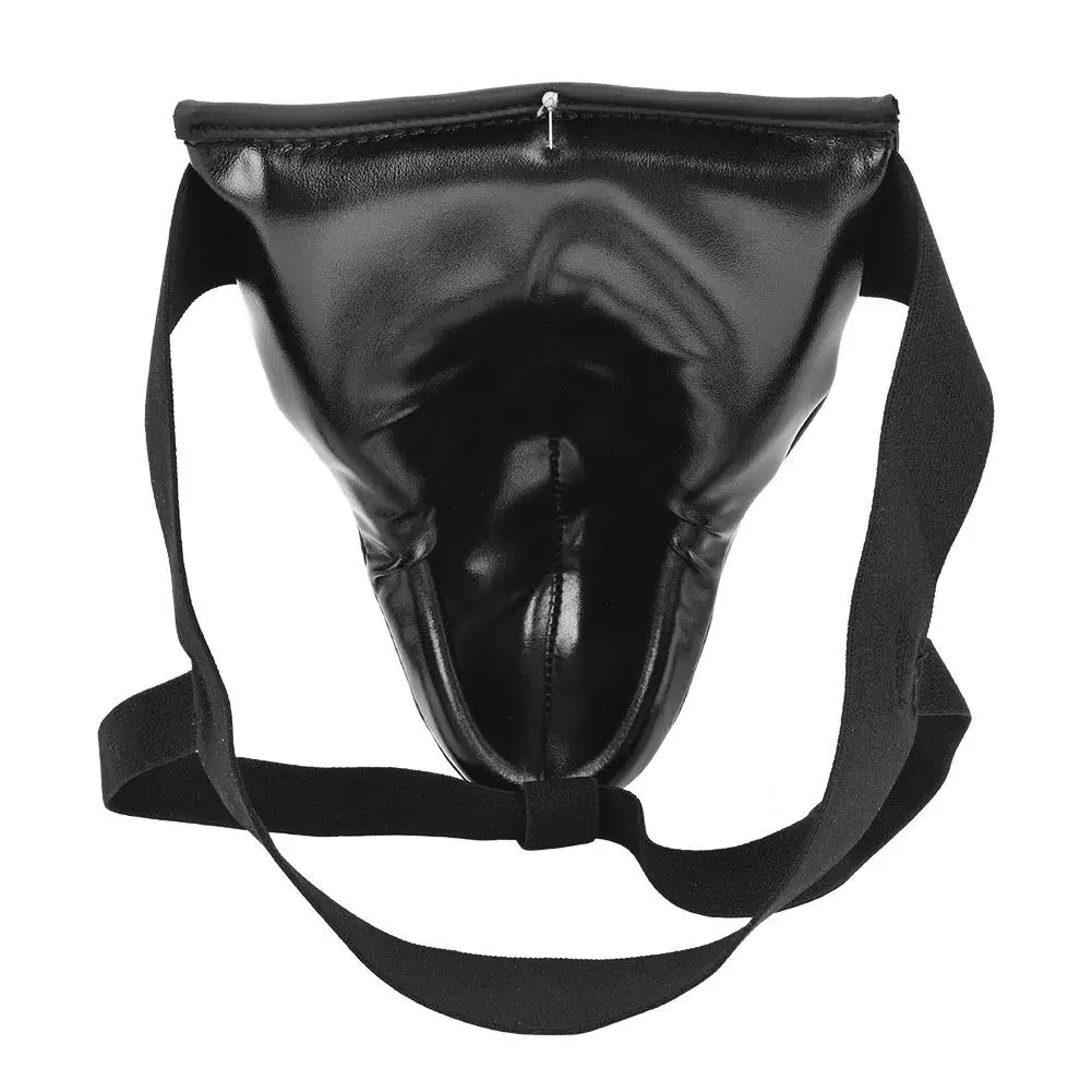Men's Taekwondo Groin Guard with PU + EVA Padding for Boxing Karate Sanda-Adult Sports Jockstrap