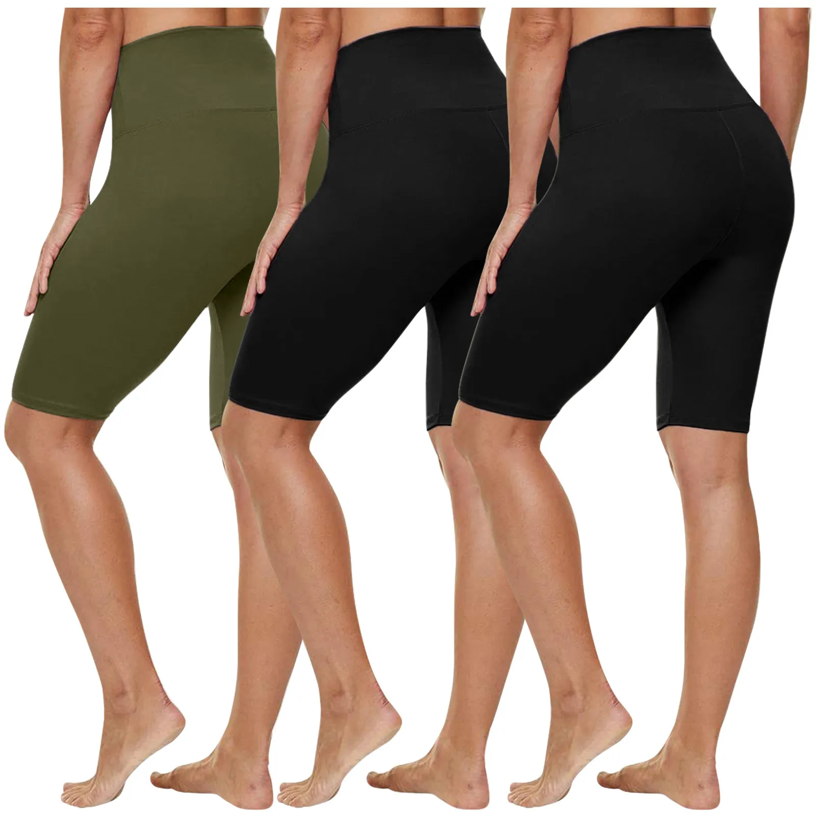 Black Yoga Shorts With Pockets