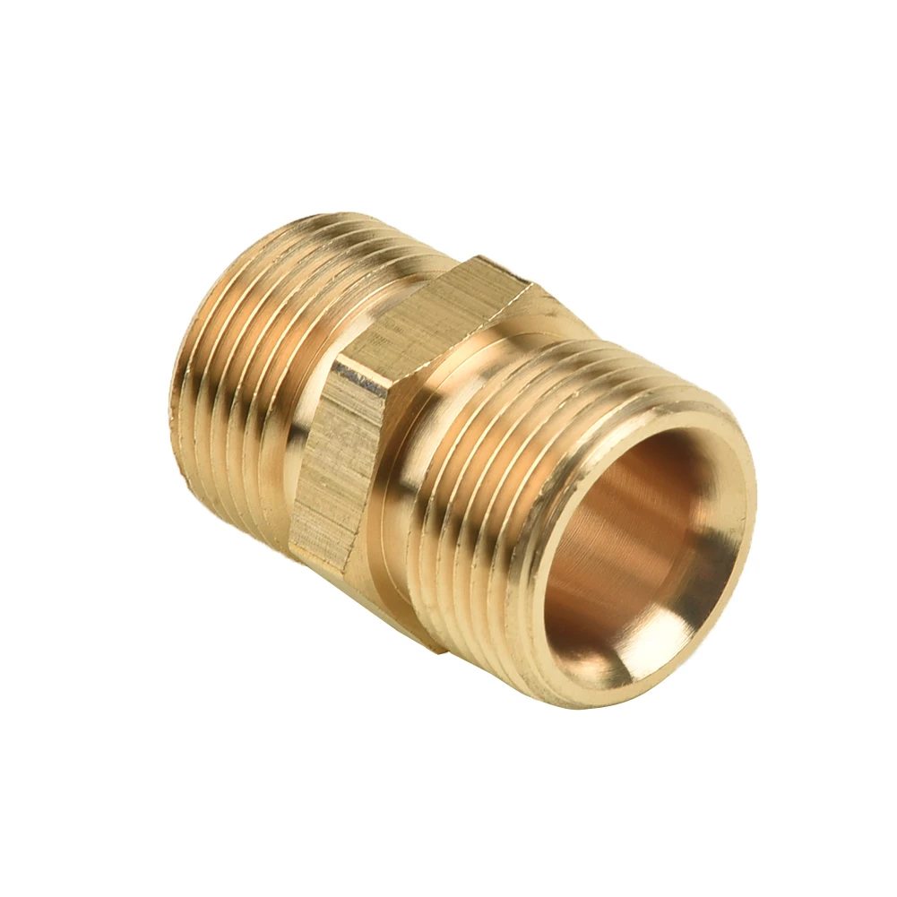 

Male Power Pressure Washer Pump Hose Adaptor Outlet for Karcher Screw Fittings Golden 1PC Adaptor 2018 Hot New