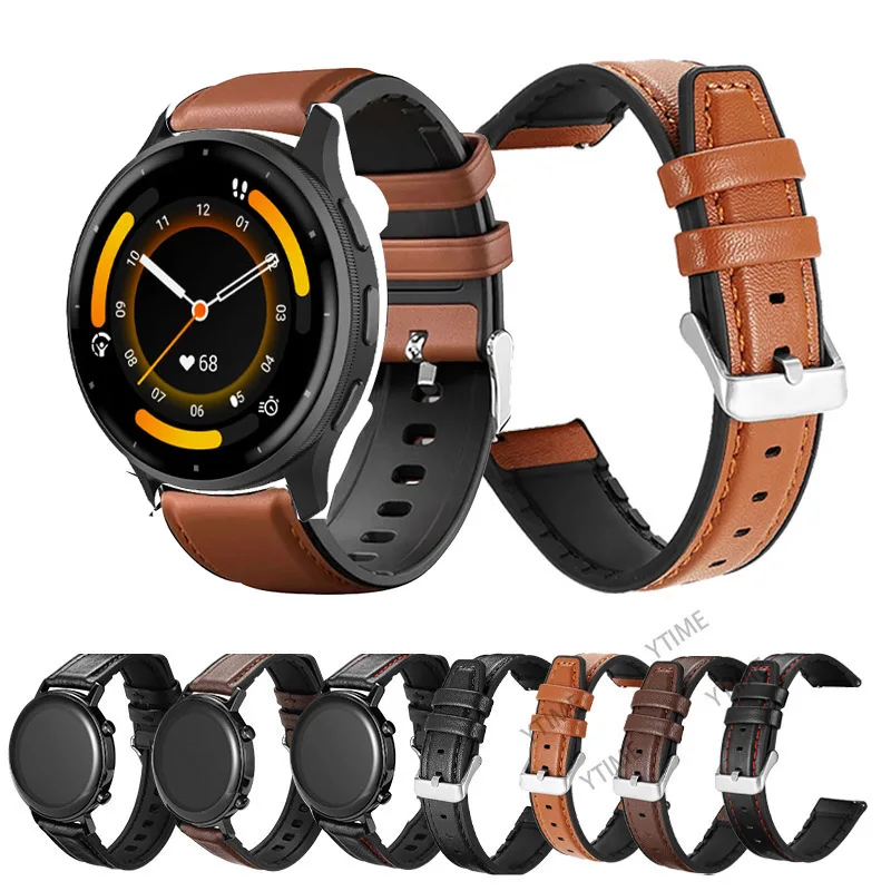 Stylish Silicon Leather Strap - 20/22mm Premium Watch Band
