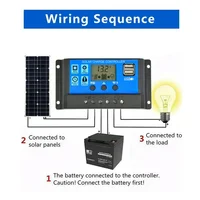 1000W panneau solaire 12V cellule solaire 10A-100A contrôleur Kit de plaque solaire pour téléphone RV voiture caravane maison Camping batterie extérieure 5