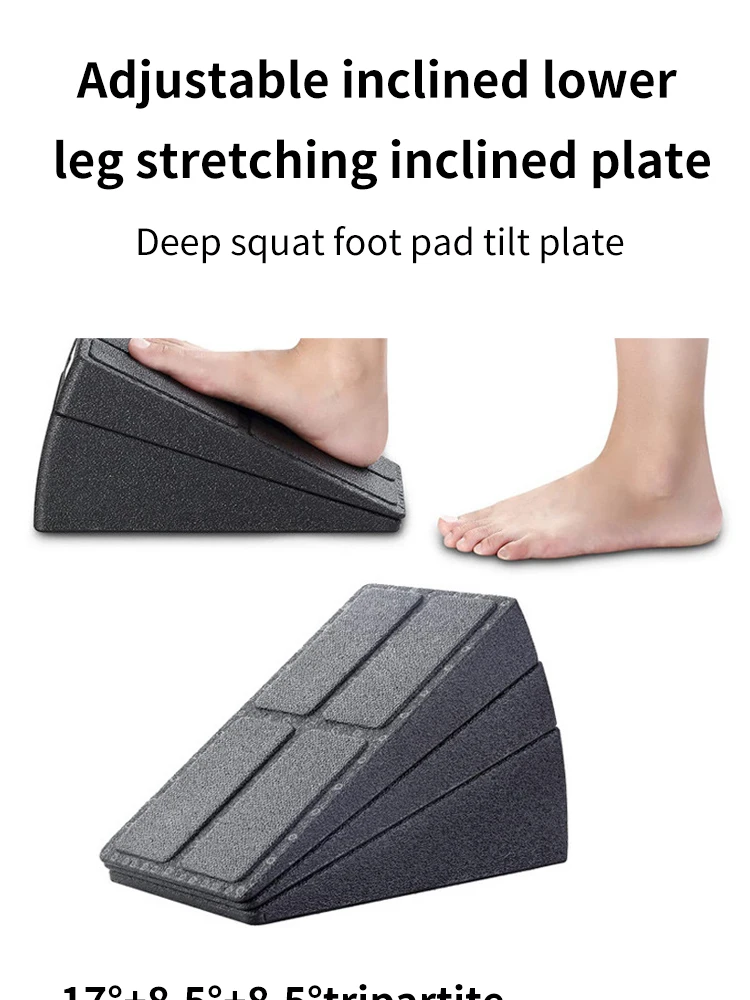 Description Picture 2 of item3pcs Yoga Wedge Stretch Slant Boards Adjustable Bricks Squat Wedge Blocks For Exercise Gym Fitness Yoga Accessories