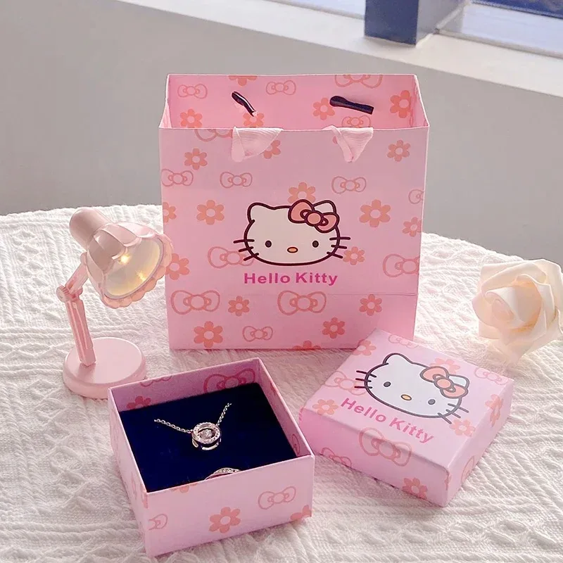 1/5pcs Sanrio Hello Kitty Gift Box Jewelry Storage Box Shopping Bag Party Decoration Cute Anime Tote Bag Christmas Gift for Girl