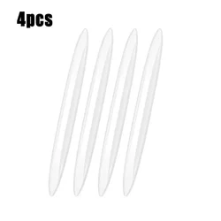 4 - Piece Auto Car Door Edge Protection Guard Set - Trim Buffer Strip and Scratch Protector (White)