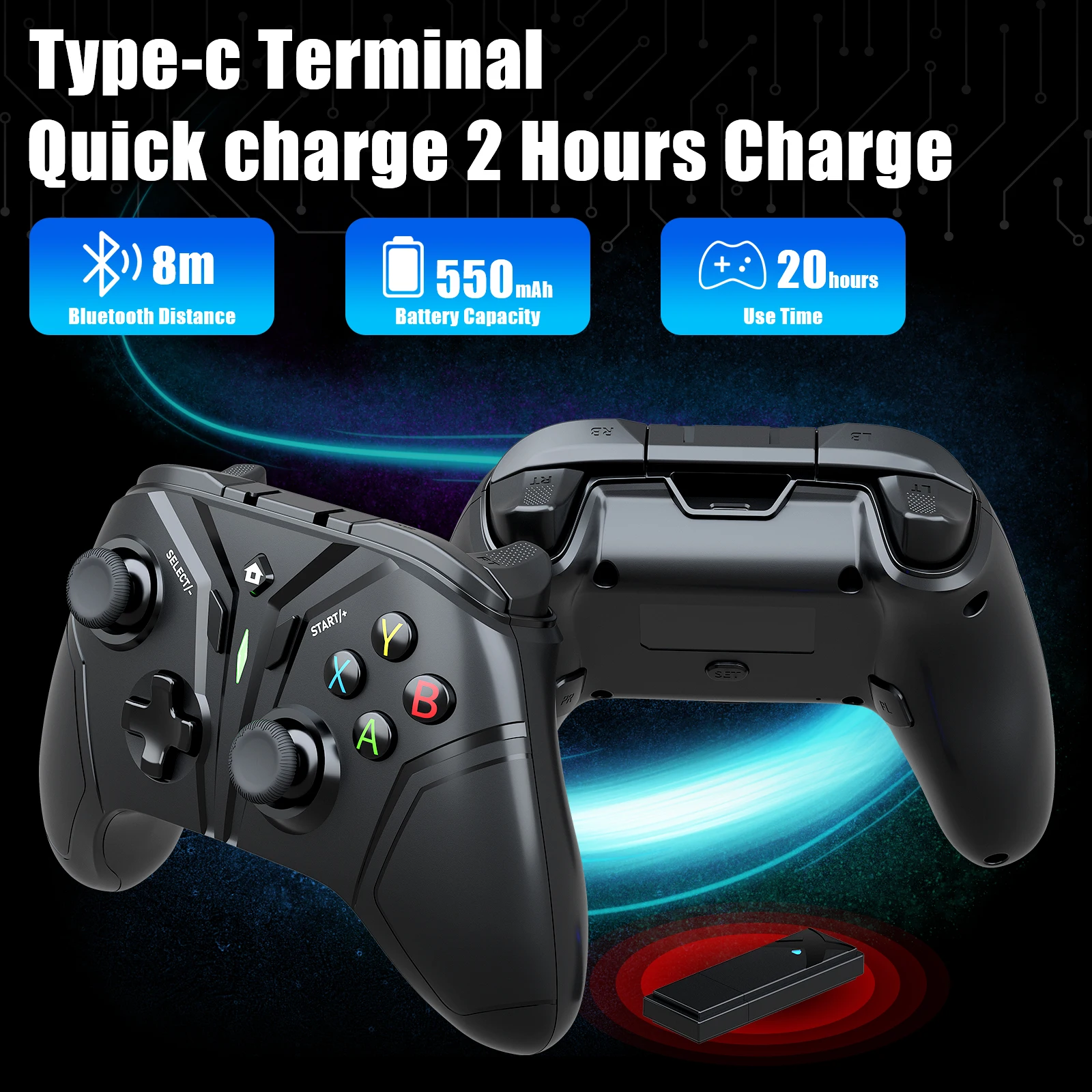 Control De Juegos Gamepad Inalámbrico Pc / Ps3 Con Vibración