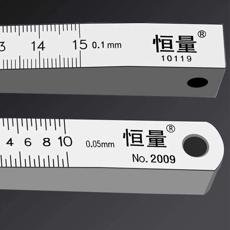 Stainless Steel Slope Ruler Flatness Detection Feeler Gauge Gap Detection Ruler Slope Gauge Gap Wedge Feeler 0.05