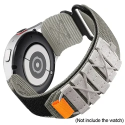 Premium Nylon Sport Watch Band Strap - Durable & Comfortable Wristband Accessory - 22mm Universal (Grey)