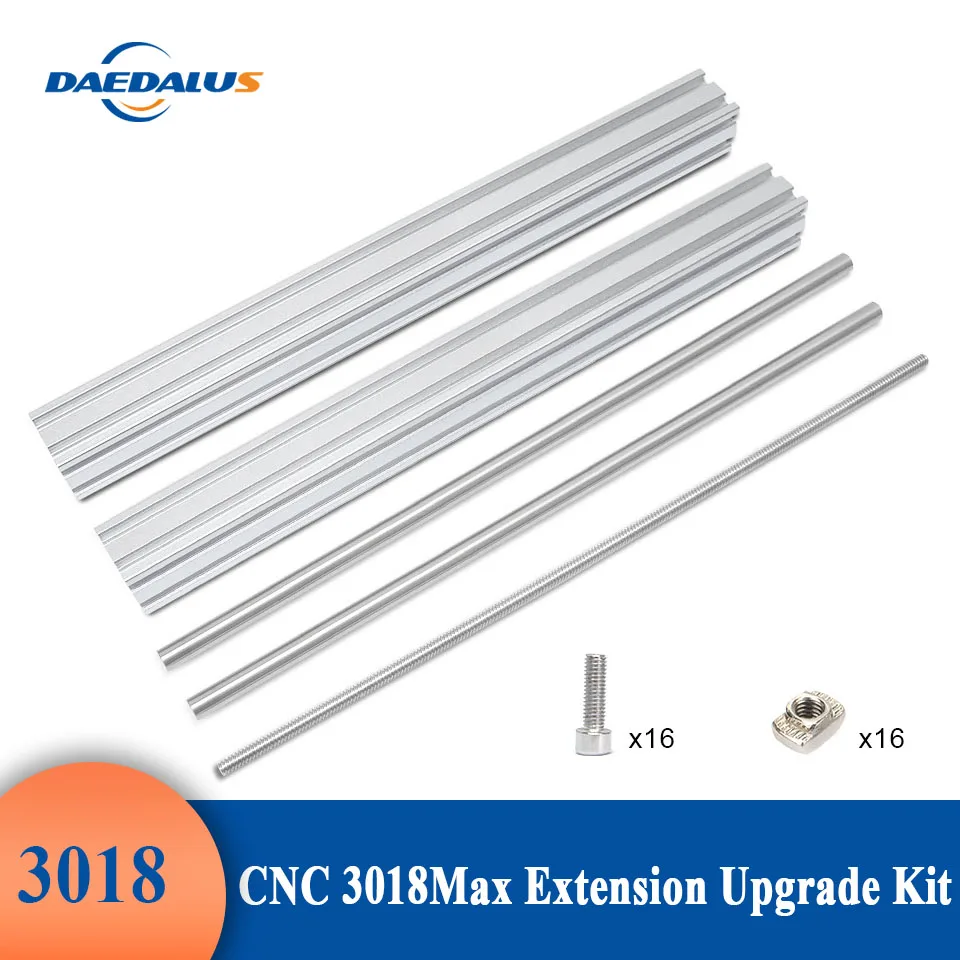 Daedalus CNC 3018 Extension Kit Upgrade Kit 3018 to 3040 Compatible with CNC MAX Metal Engraving Milling Machine DIY