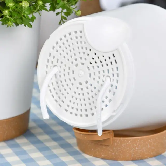 Öntözésű Növényi Edény 5Db Ön Öntözők Edények Beltéri Növényekhez 6 Hüvelykes Kerek Ültetvényes Az Otthoni Iroda Kertjéhez - Image 2