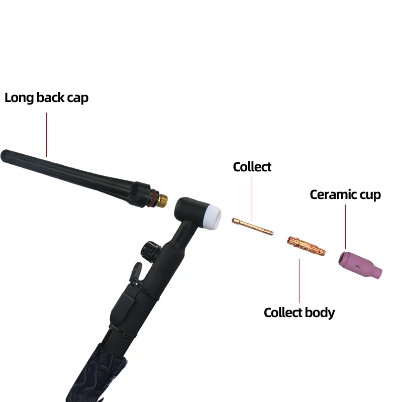 مكونات أداة اللحام WP17V بطول 2.5 متر، تبريد هوائي...