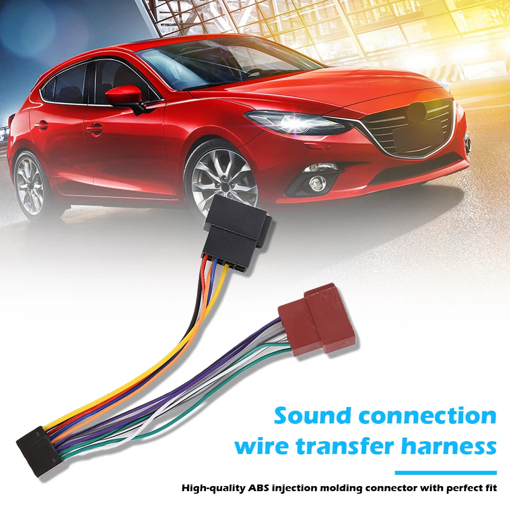 For KENWOOD Car Stereo Radio ISO Wiring Harness Connector Adaptor Cable Loom