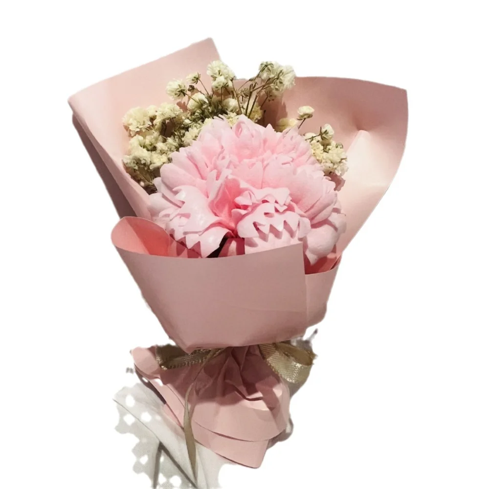 Nelken-Seifenblume, Mini-Kunstrose, Mini-Trockenblumenstrauß, getrocknet, für romantische Anlässe, Liebesgeschenk, Jahrestag – Detail 10