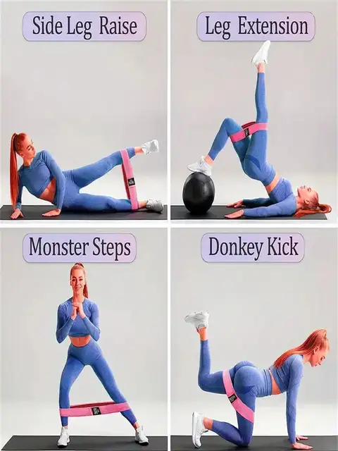 Resistance Band Fitness Buttocks Expansion Fitness Cloth Rubber Band Elastic Expander Suitable for Home Exercise Sport Equipment 5