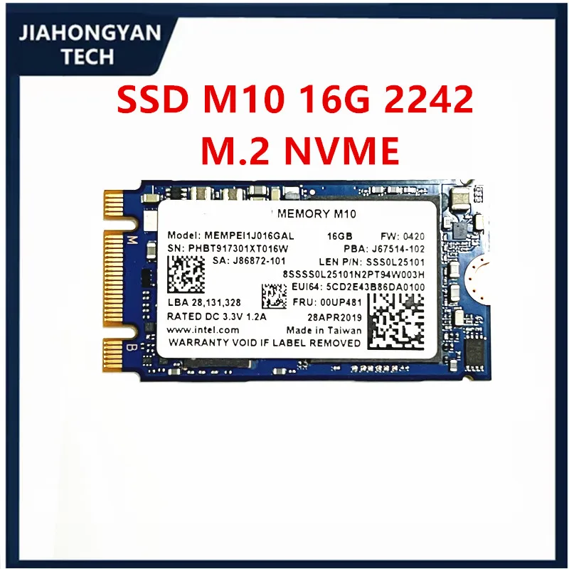 Intel Optane M10 16G 32G 64G 2280 2242 M.2 솔리드 스테이트 SSD 메모리 가속 캐시 nvme 브랜드의 새로운 원본