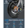 Adult Electric Bicycle, 1200/1400W Peak, 30/28MPH 60 Miles, 720WH Battery 20x 4.0 Fat Tires, Foldable, with APP/anti-theft Alarm 2