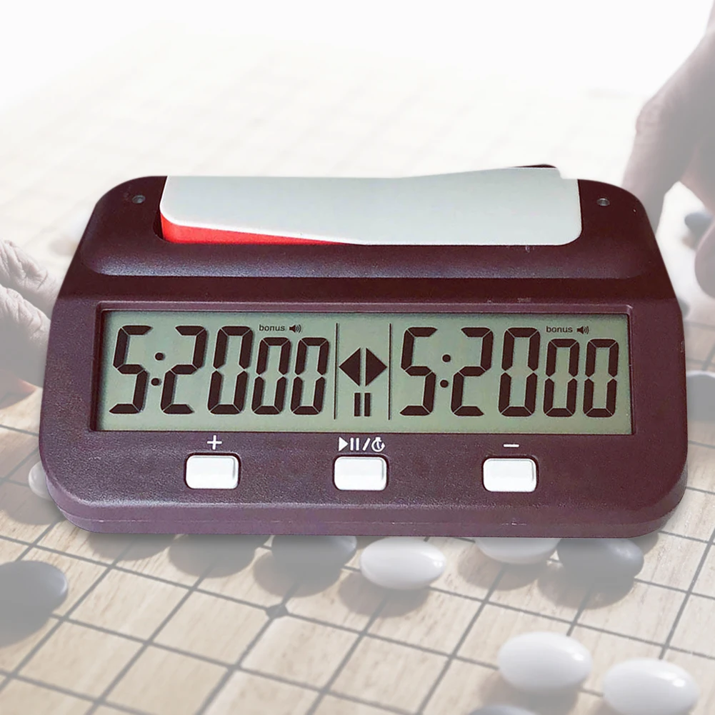 Chess Digital Timer Professional Digital Chess Clock Plastic Battery Powered Multifunctional Lightweight for Family Personal Use