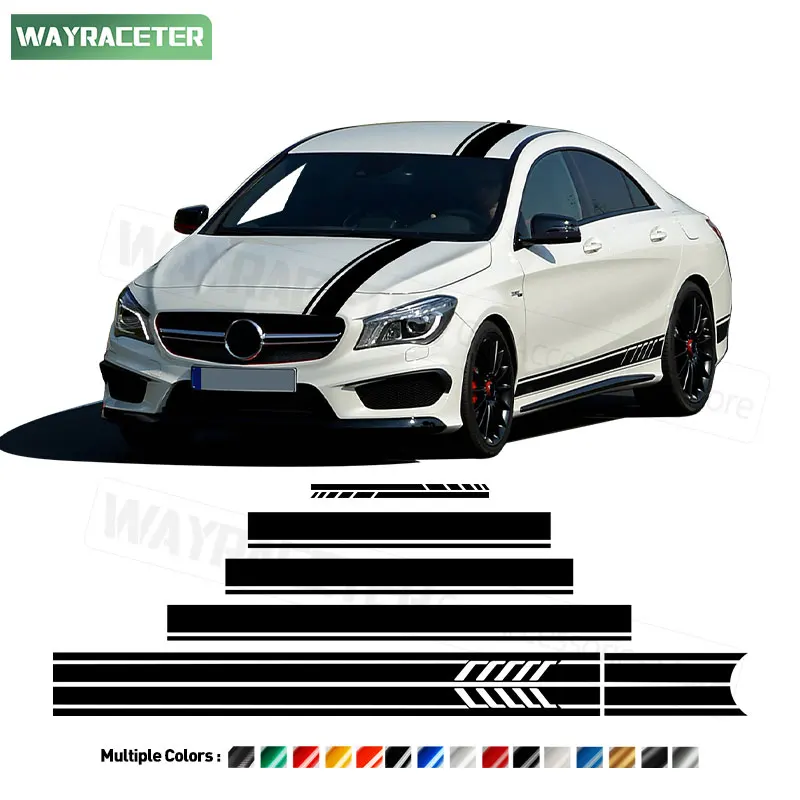 

Наклейка в полоску для Mercedes Benz C117 X117 W117 CLA Class AMG CLA45