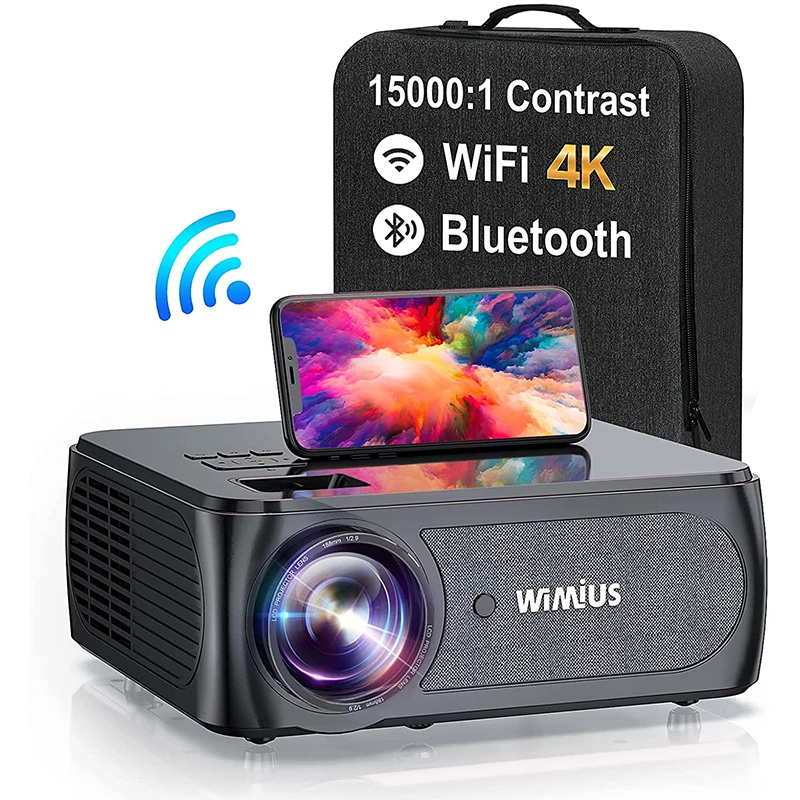 Proyector de Video para exteriores, dispositivo 4K, 5G, WiFi, Bluetooth,  Full HD, nativo, 1080p, 15000 contraste, 4P/4D Keystone, K8 - AliExpress