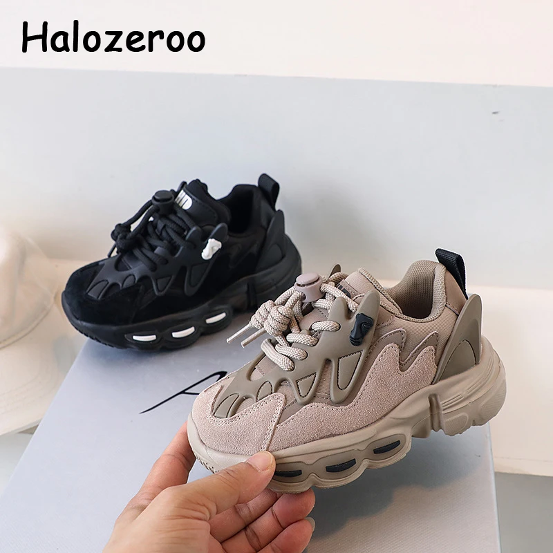 

Kids Sport Sneakers Baby Girls Brown Shoes Children Brand Chunky Sneakers Boys Slip On Casual Sneakers Fashion Trainers Autumn