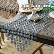 

Modern Floral Table Runner Kitchen Tablecloth Dustproof Party Wedding Decor Runner Home Hotel Dining Room Runners Accessories