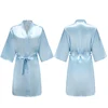 104964-1cf670.jpg Robes courtes et soyeuses pour femmes, en Satin, pour demoiselle d'honneur, fête de mariée, vêtements de nuit
