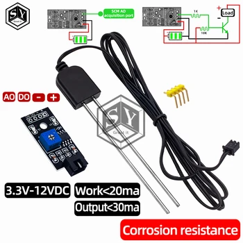 Modulo del Rivelatore del Sensore di Umidità del suolo e Del Suolo Umidità Del Terreno di Prova di Umidità Del Suolo Test di Resistenza Alla Corrosione Sonda per Arduino