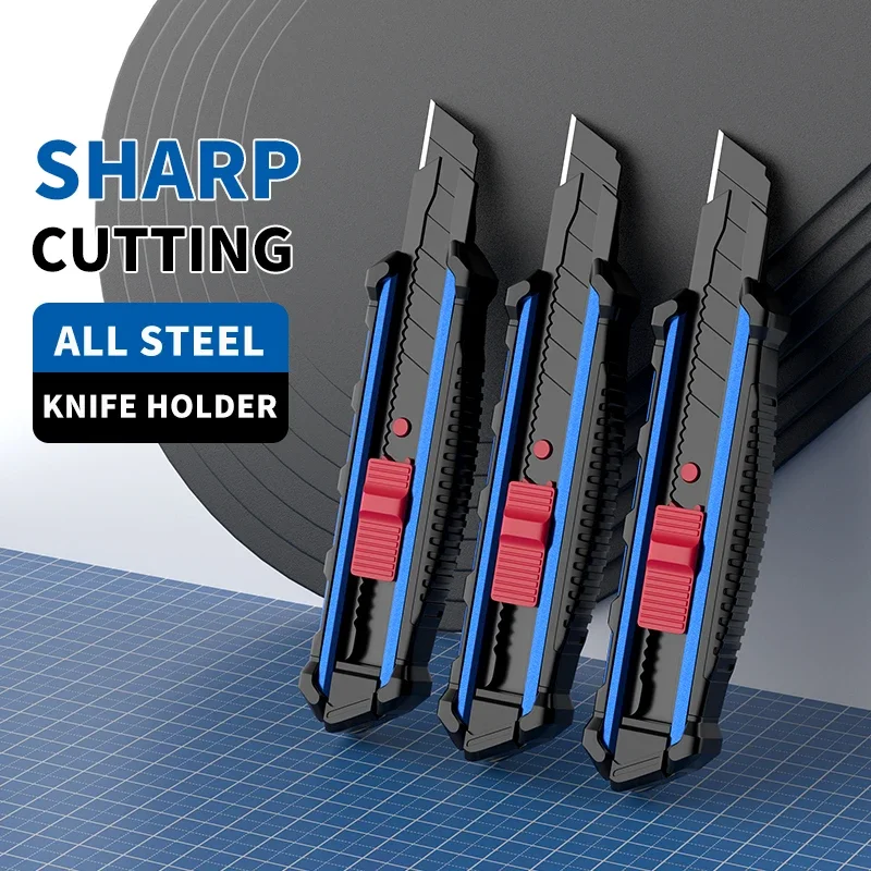 

Utility Knife Black Blade Large Tool Holder Wallpaper Cutting Paper Wall Aluminum Alloy Tool