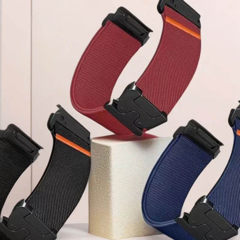 Breathable Adjustable Nylon Elastic Parachute Wristband in Vibrant Colors