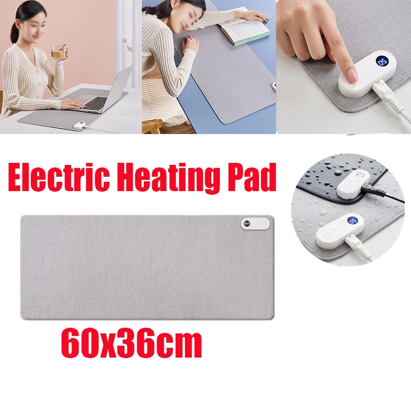 

Intelligent Heated Electric Heating Pad Office Desktop Digital Display Heating Pad Warming Table Waterproof Mat Mouse Pad Winter