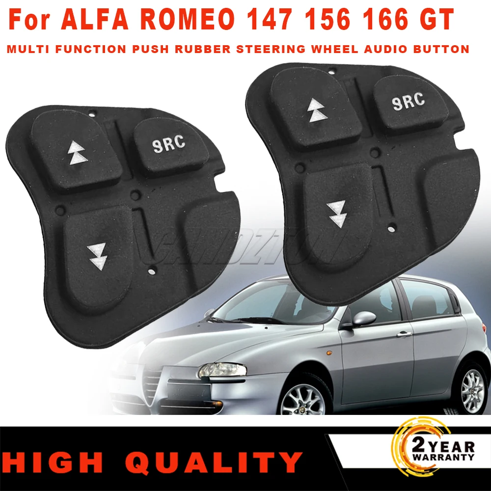 다기능 푸시 고무 스티어링 휠 오디오 단추, ALFA ROMEO 147 156 166 GT 에 적합