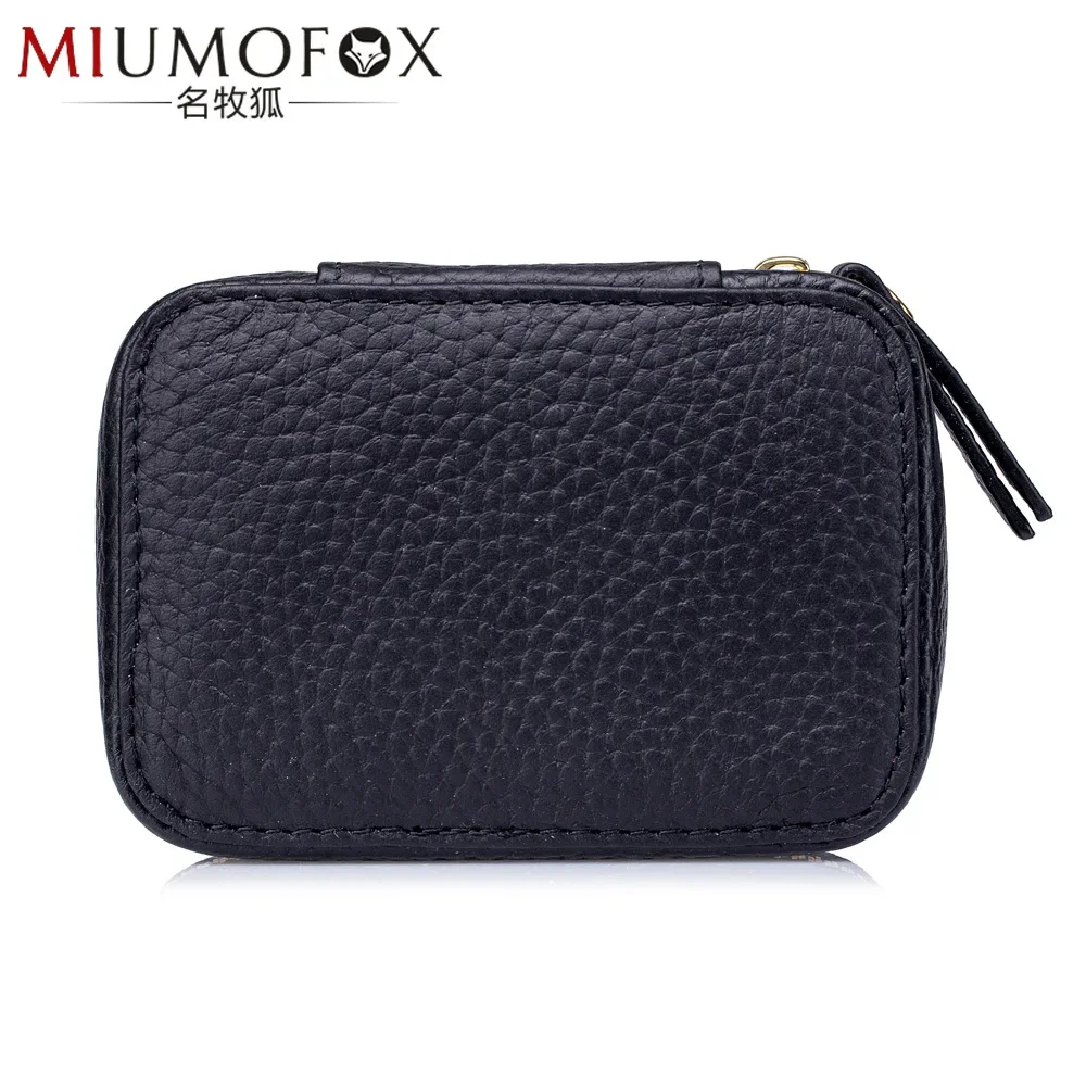 Mini Portable Portable Cosmetic Bag Leather Storage Bag Bag New Lipstick Envelope Small Lipstick Case Mirror 5