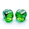 Bescon Dice Professional Precision Dice Round Corner 5/8" (16mm) with Random Serial Number, Precision Cut Dice 16MM 2pcs Set 1