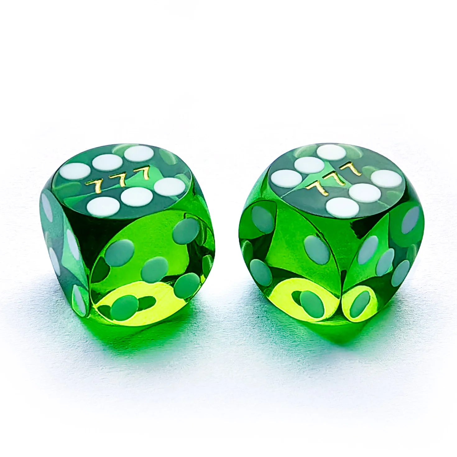 Bescon Dice Professional Precision Dice Round Corner 9/16" (14.3mm) with Random Serial Number,Precision Cut Dice 14.3MM 2pcs Set 5